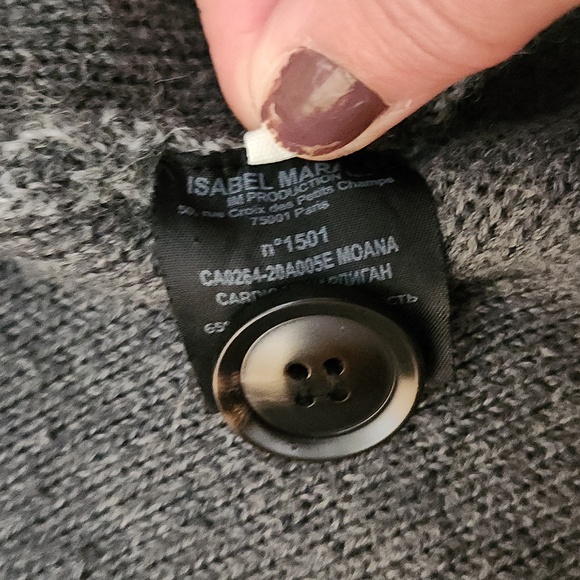 Isabel Marant Etoile Moana Cinched Wool Oversized Sweater - Picture 13 of 16